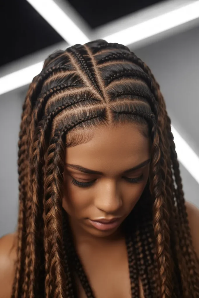 Crisscross Ribbon Braids