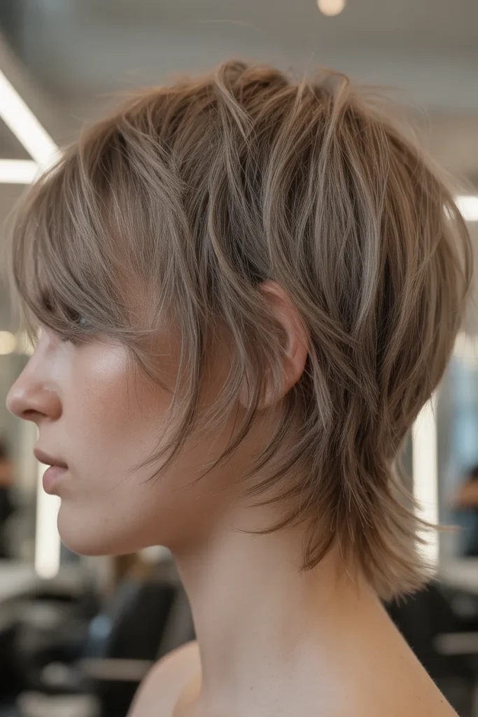 Cropped Choppy Shag