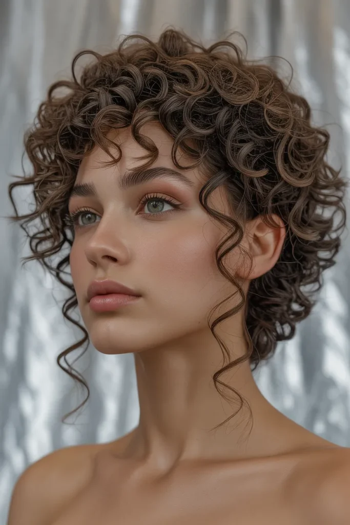 Curly Crescent Undercut