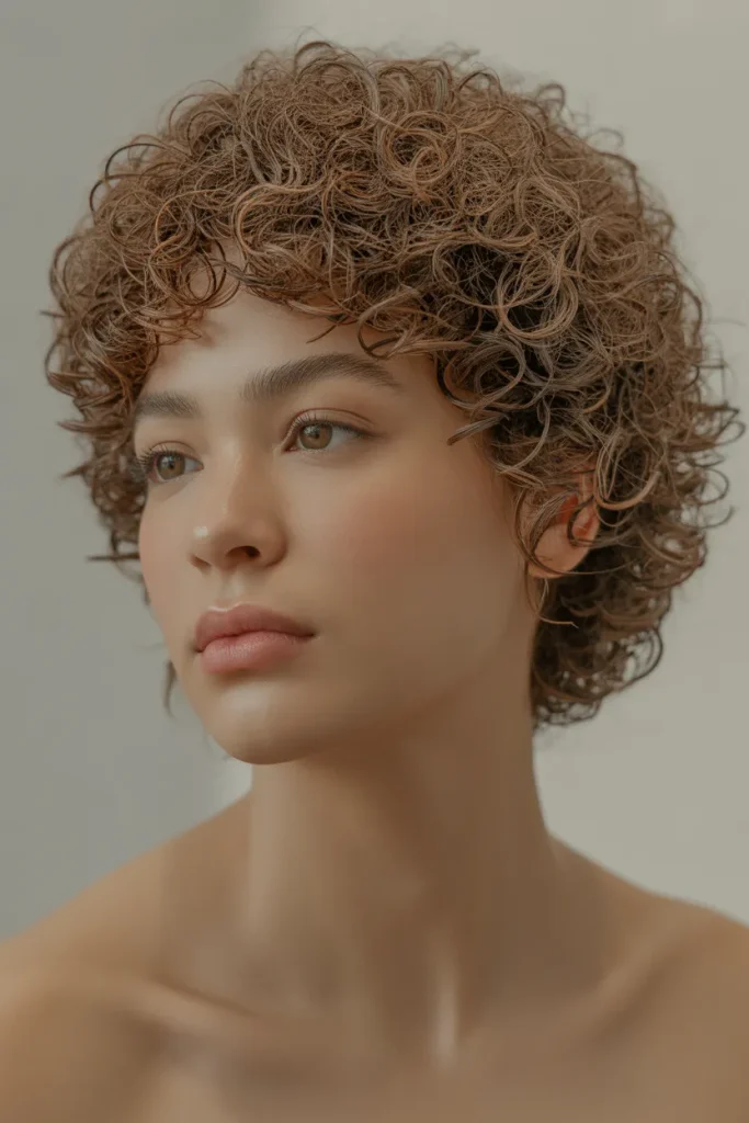 Curly Halo Crop