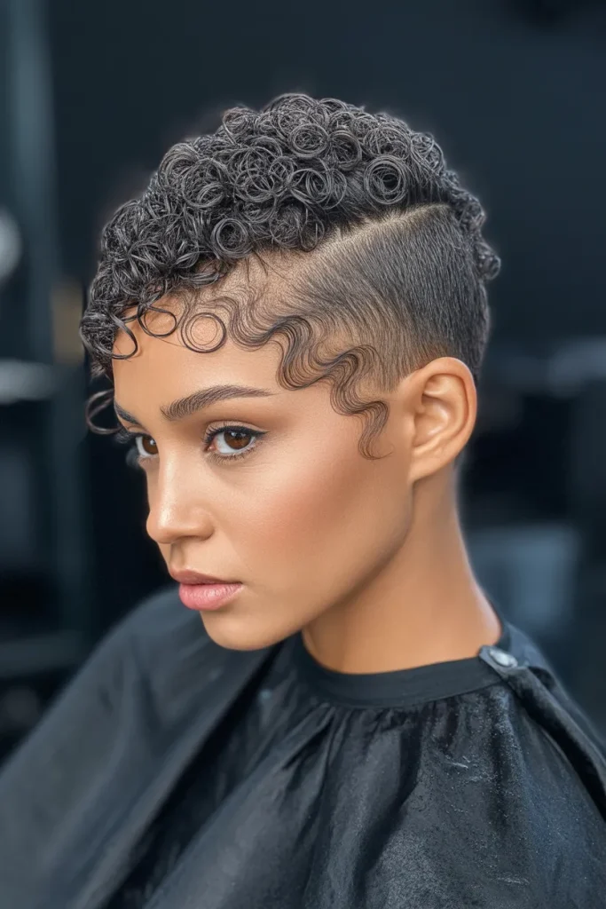 Curly Line-Up Crop