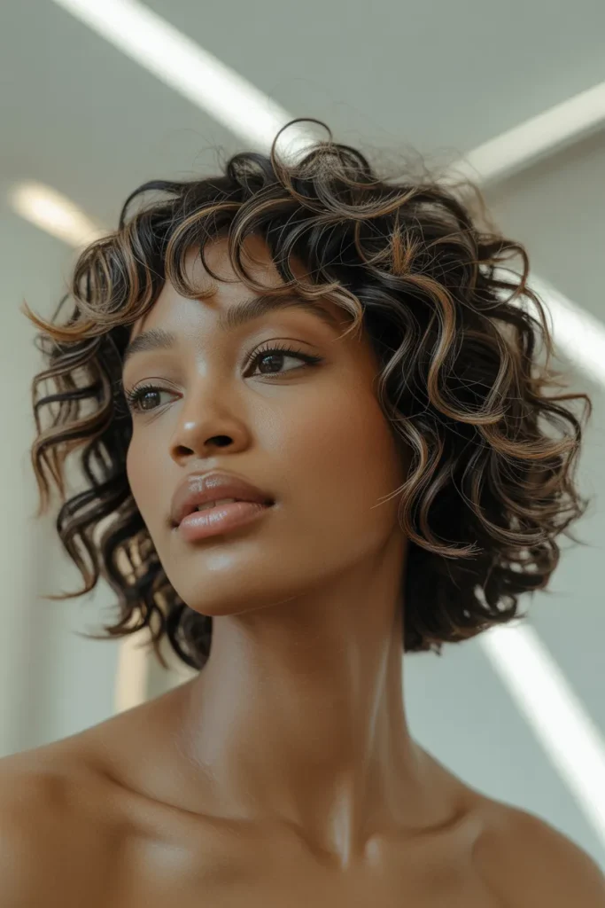 Curly Shag Bob