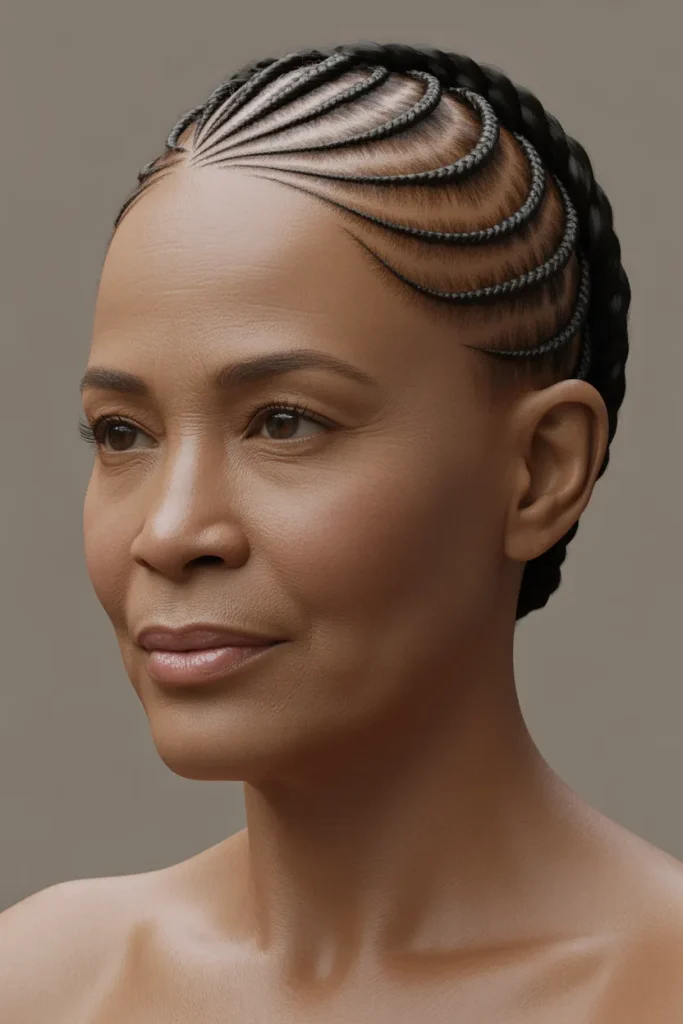 Curved Crown Braids