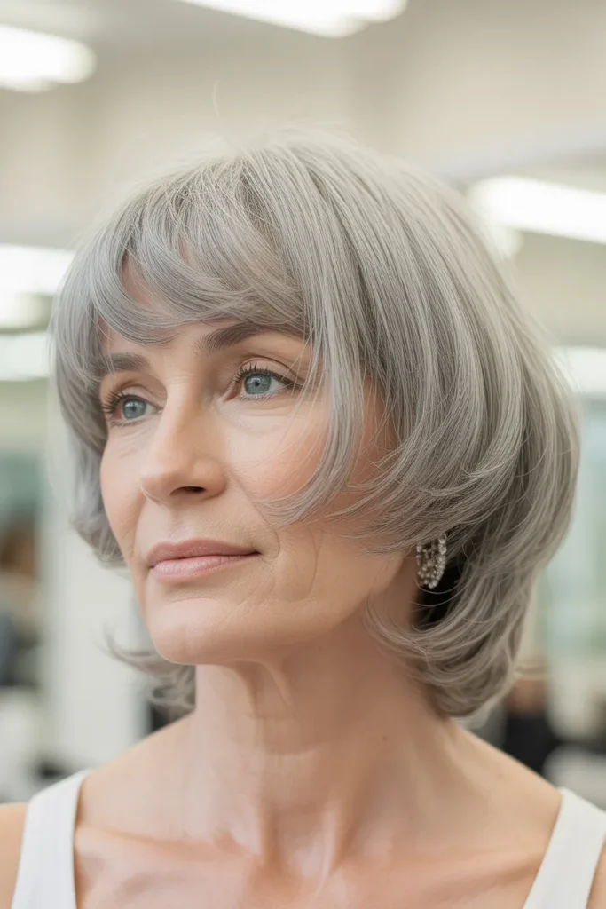 Curved Fringe Bob