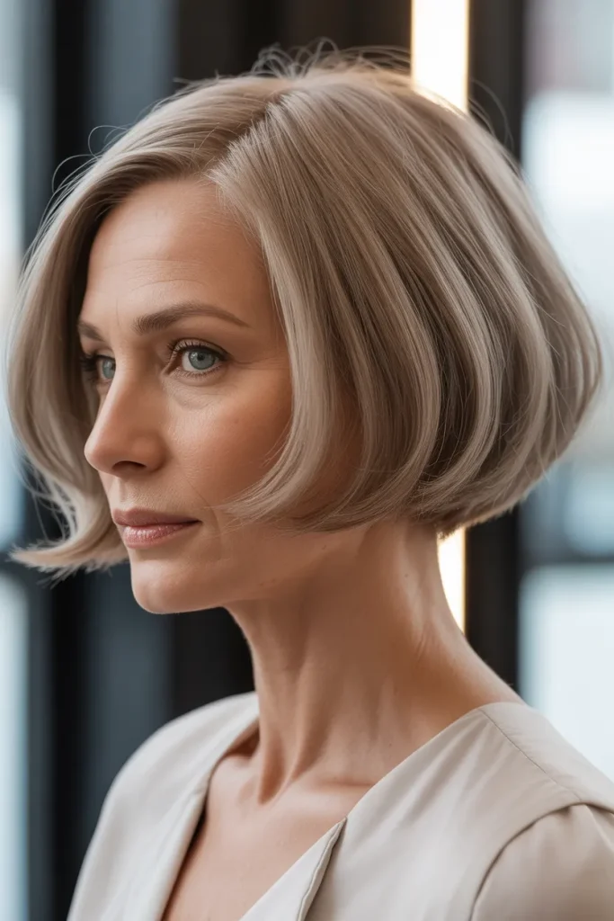 Curved Jawline Bob