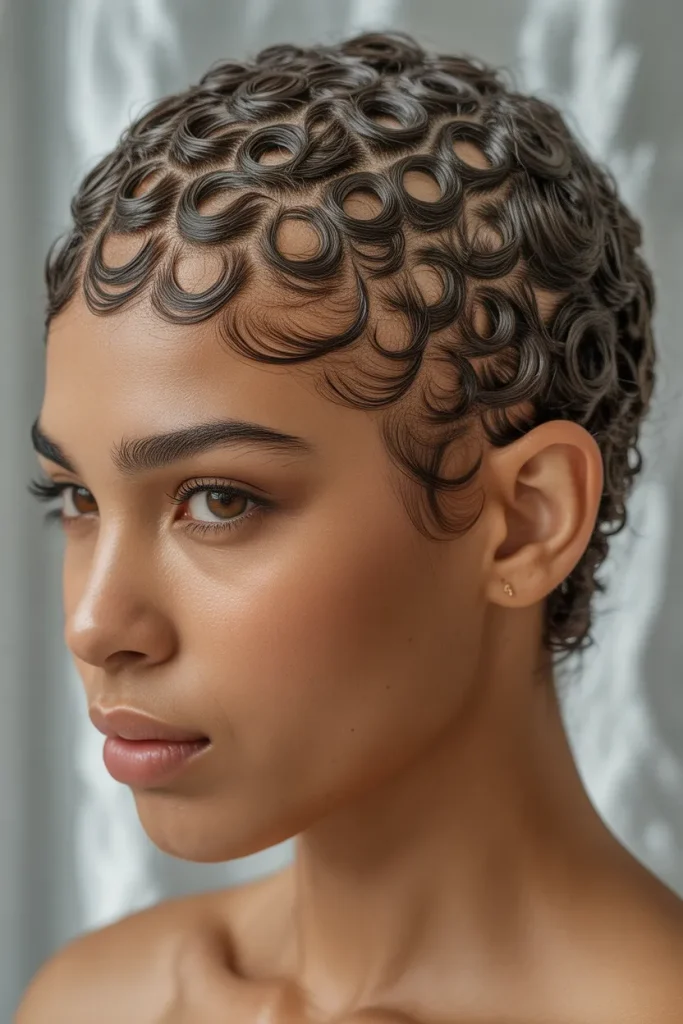 Defined Curl Mosaic