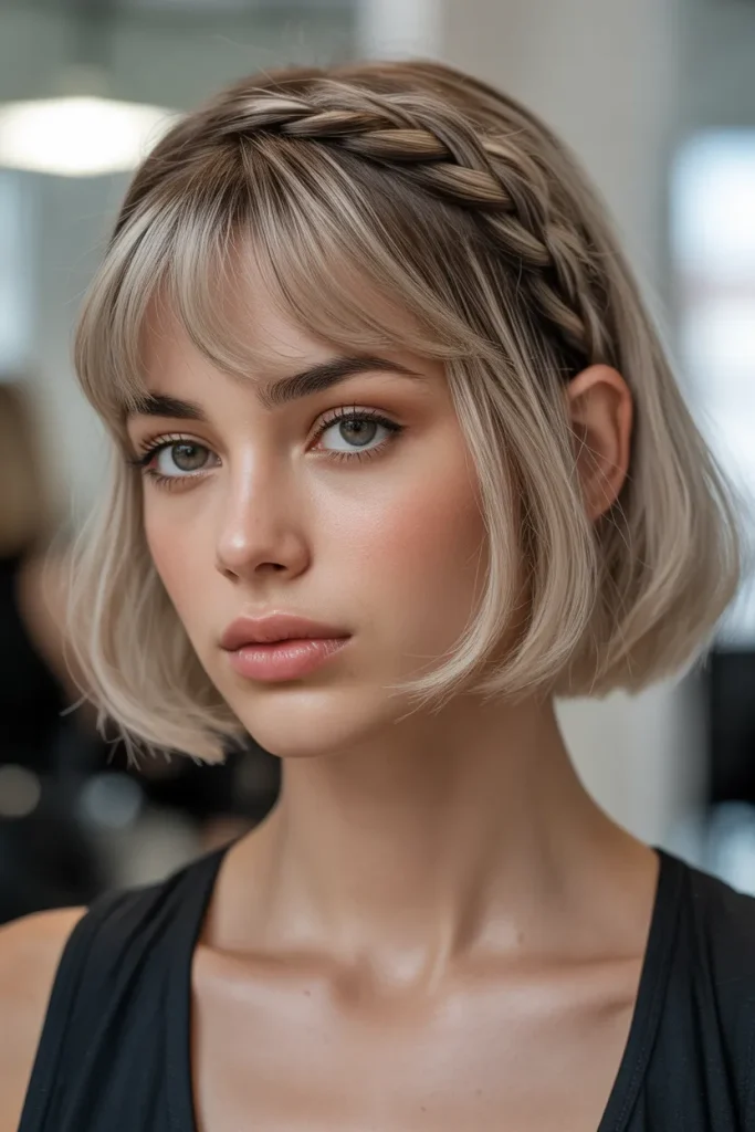 Feathered Fringe Bob
