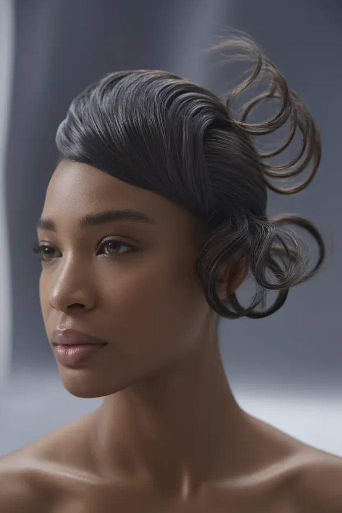 Feathered Top Knot