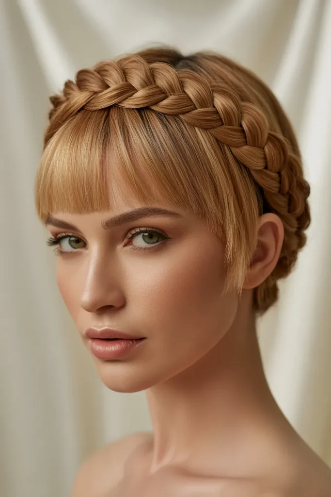 Fringe Halo Braids