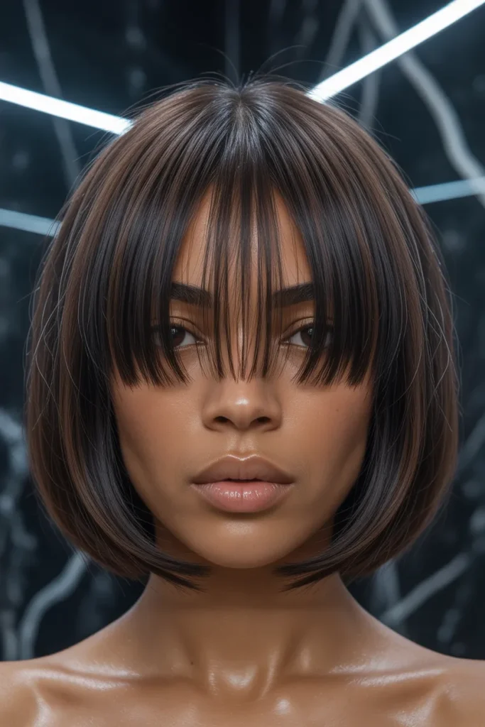Glassy Fringe Bob
