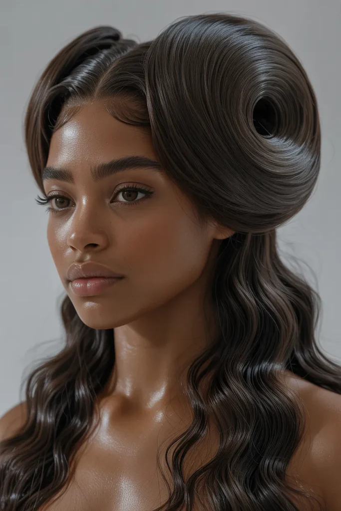 Glossy Loop Half-Up