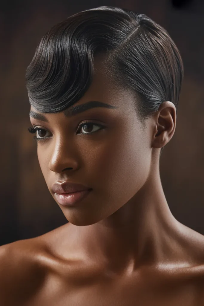 Glossy Swoop Crop