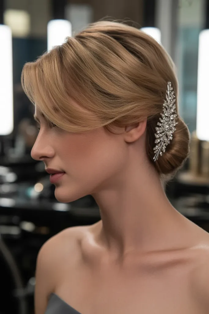 Jeweled Comb Tuck