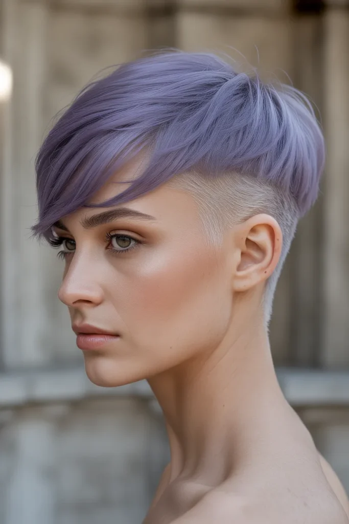 Lavender Fade Undercut