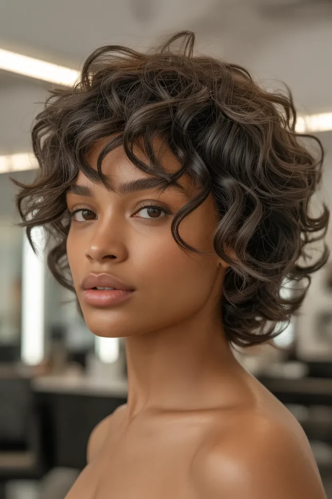 Layered Coily Shag