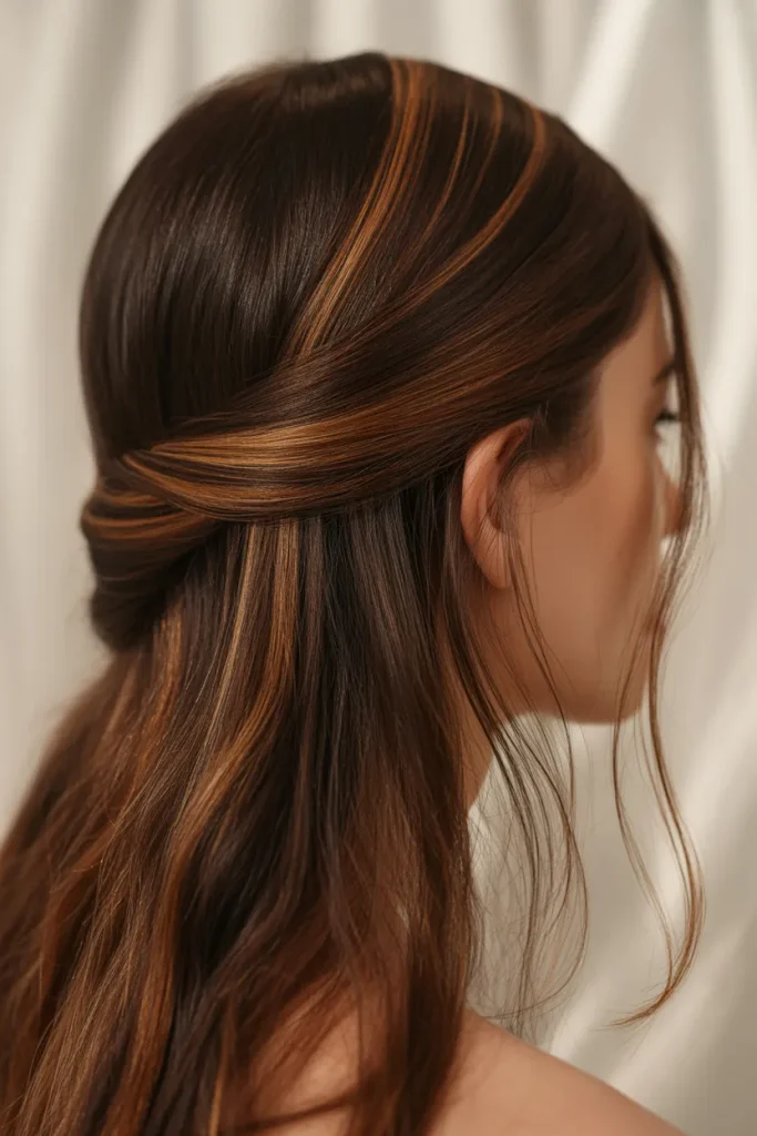 Luxe Half-Up Sweep