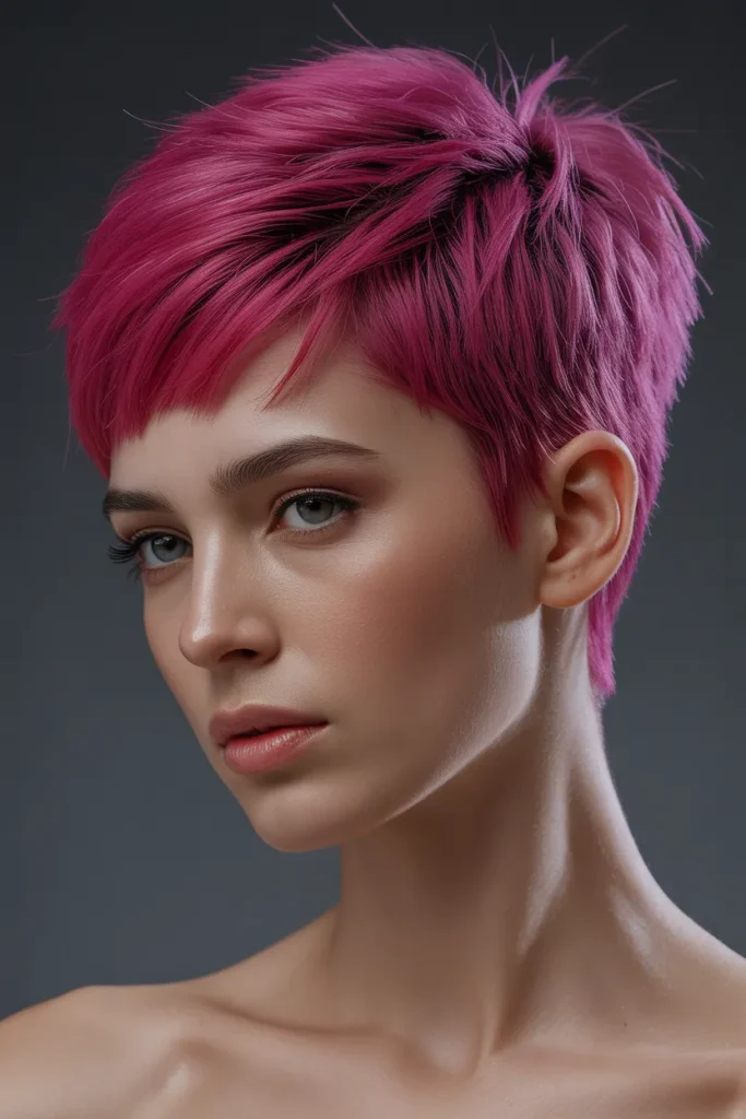 Magenta Razor Pixie