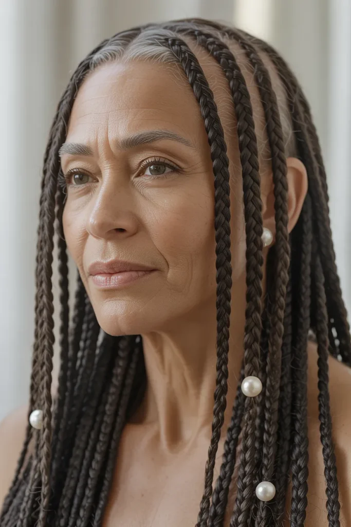 Pearl Knotless Braids