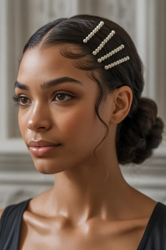 Pearl Pin Half-Up