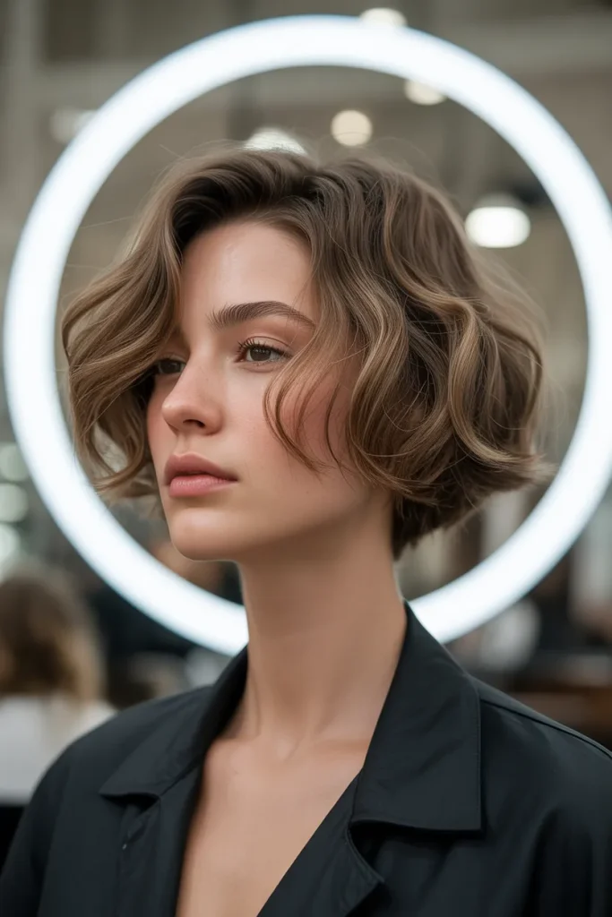 Ruffled Crown Bob