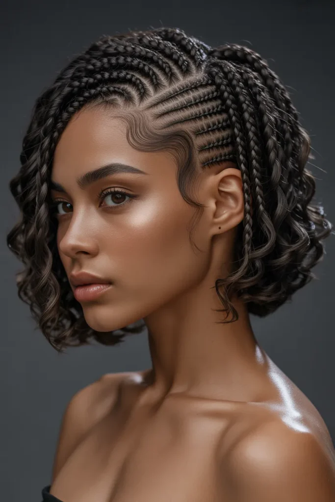 Sculpted Crown Braids