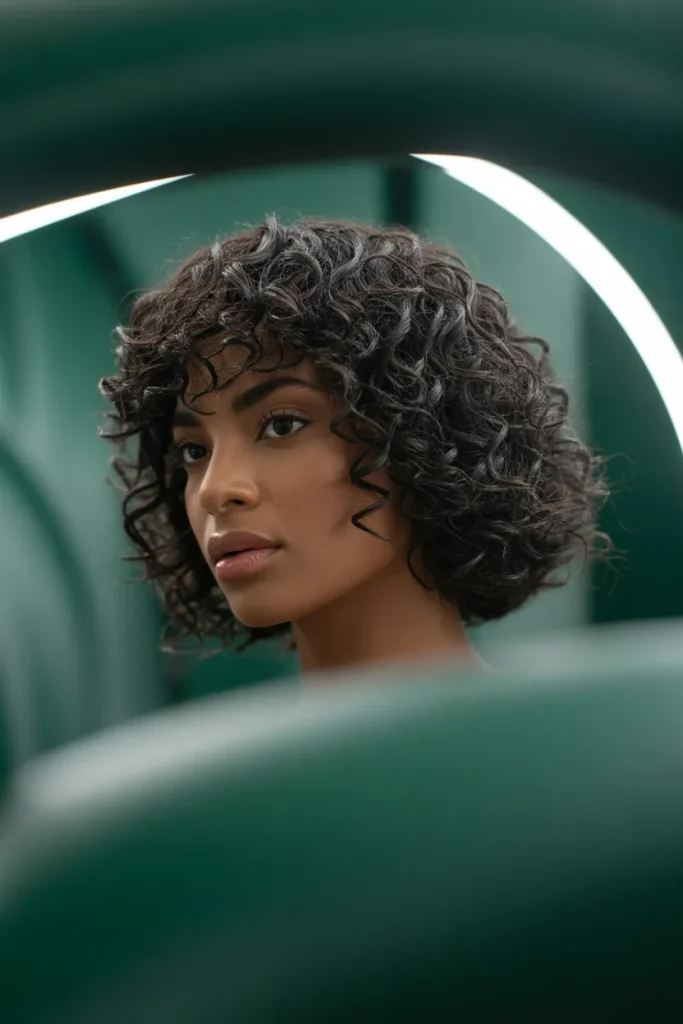 Sculpted Curly Fringe