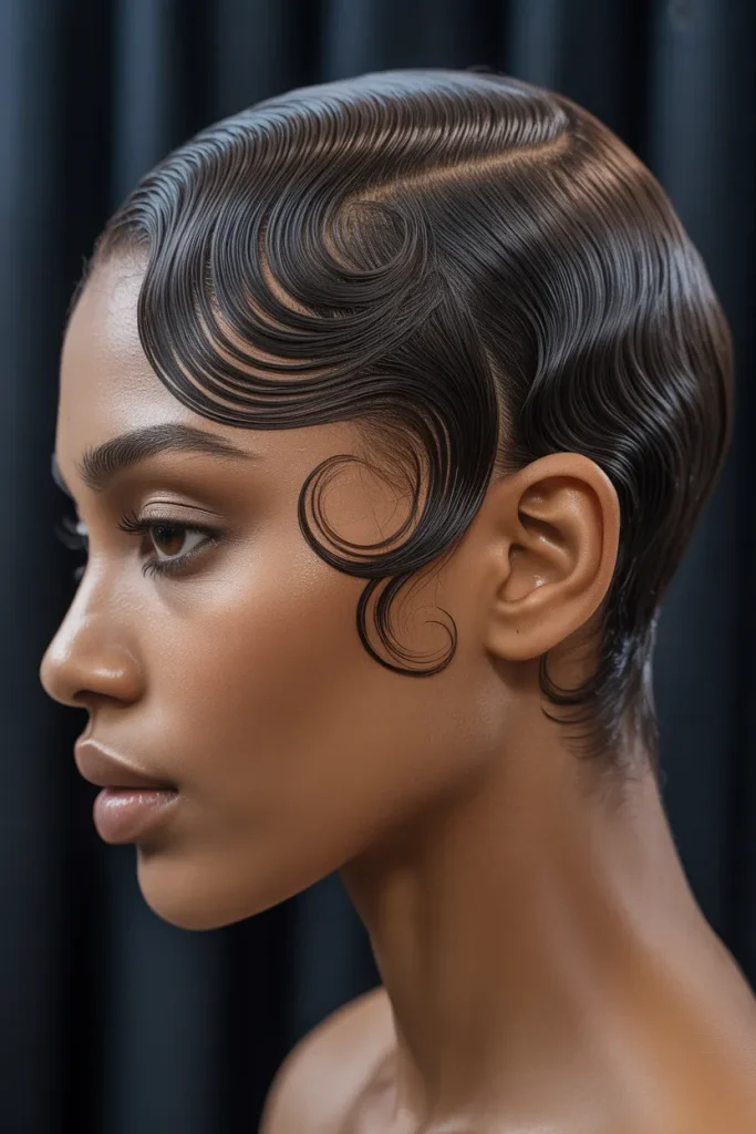 Sculpted Finger Waves