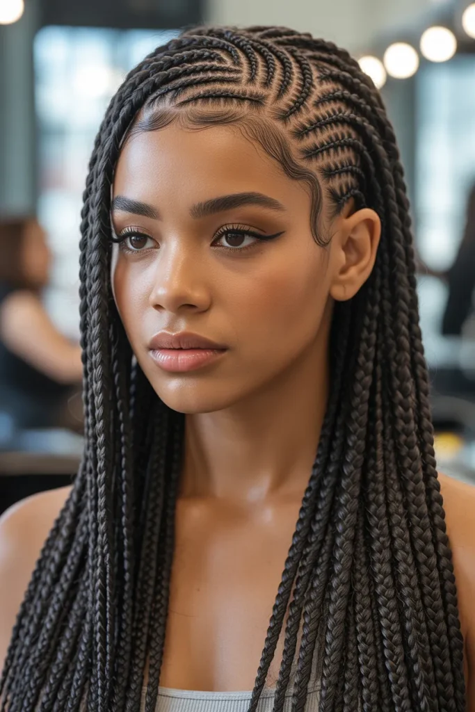 Sculpted Length Braids