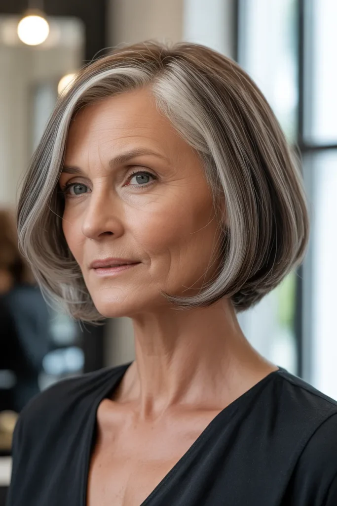 Sculpted Silver Bob