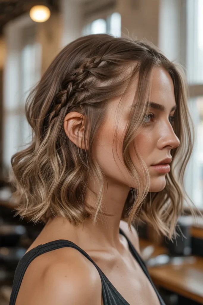 Side-Parted Boho Bob