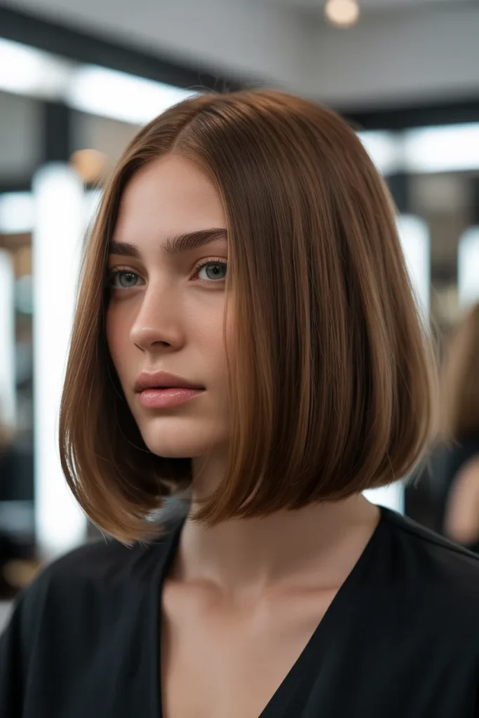 Side-Parted Silk Lob