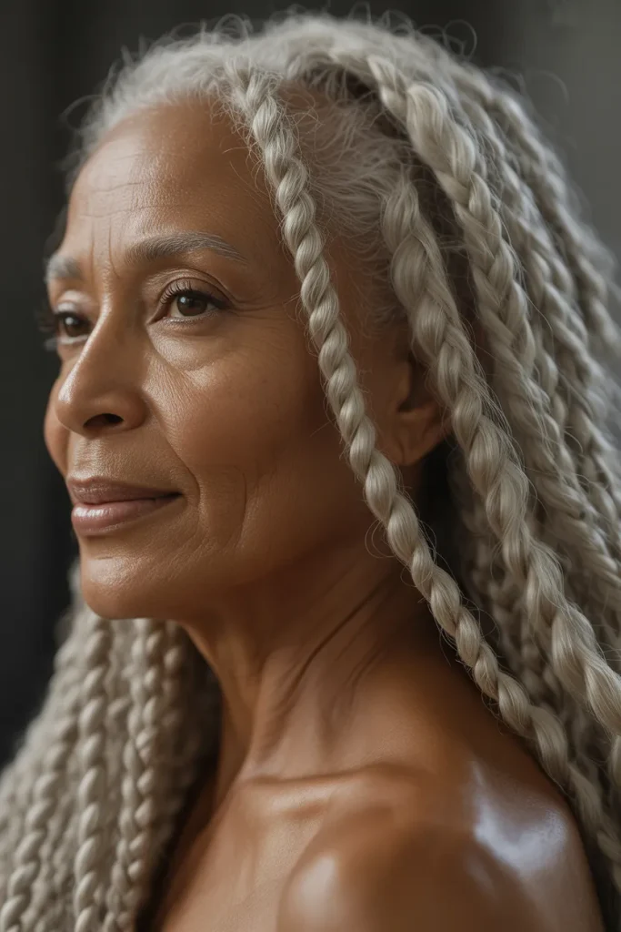Side-Swept Goddess Braids