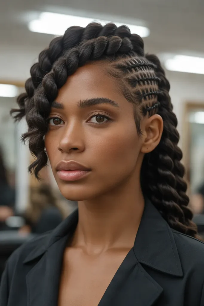Side-Swept Twist Crown