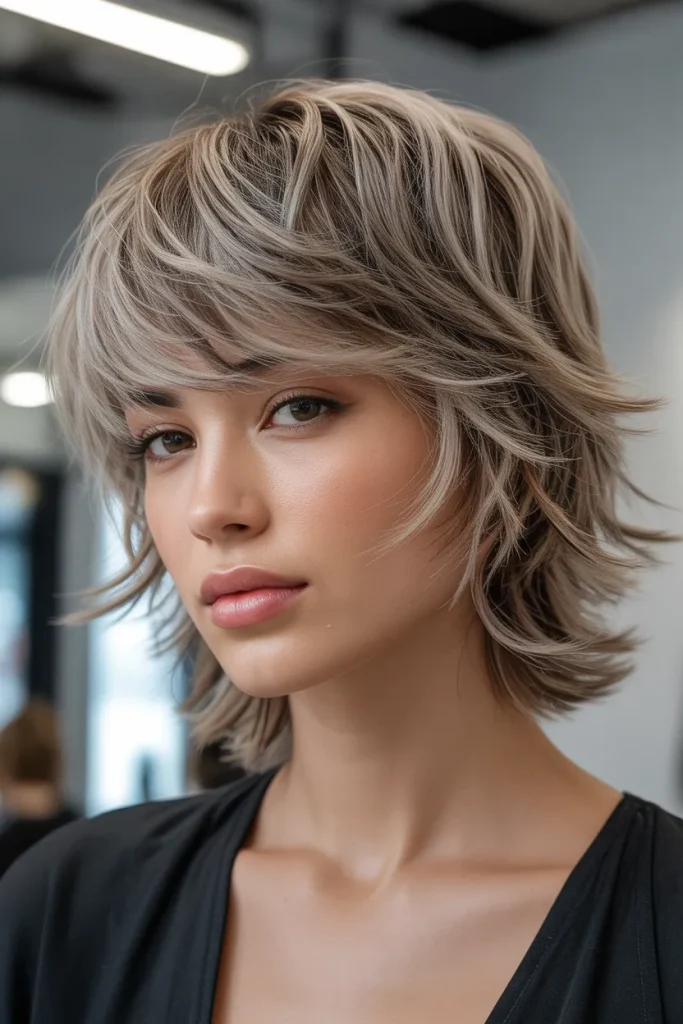 Silver Beige Shag