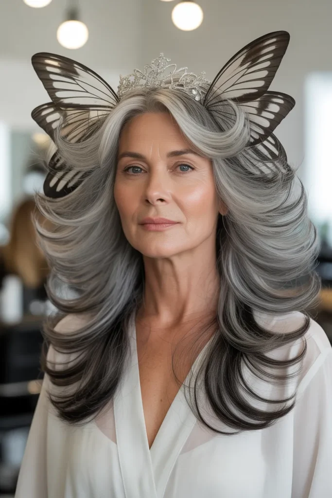 Silver Butterfly Layers