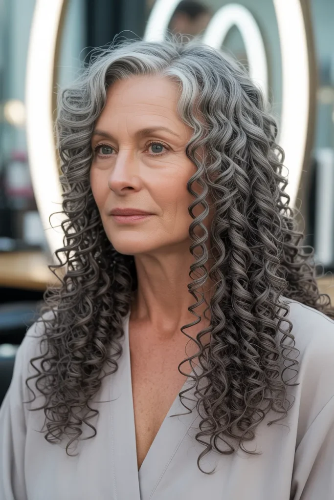 Silver Waterfall Curls