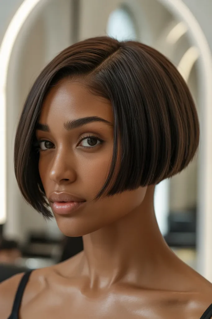 Sleek Tapered Bob