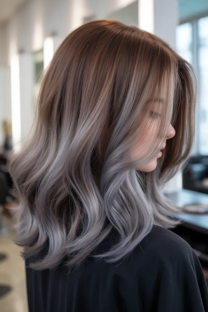 Smoky Silver Balayage