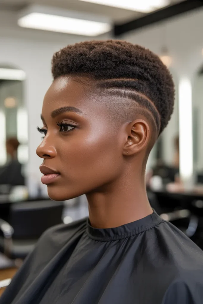 Temple Fade Afro