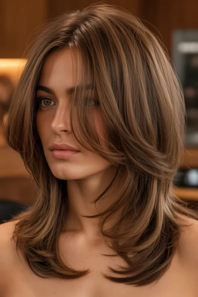 Textured Brunette Tiers
