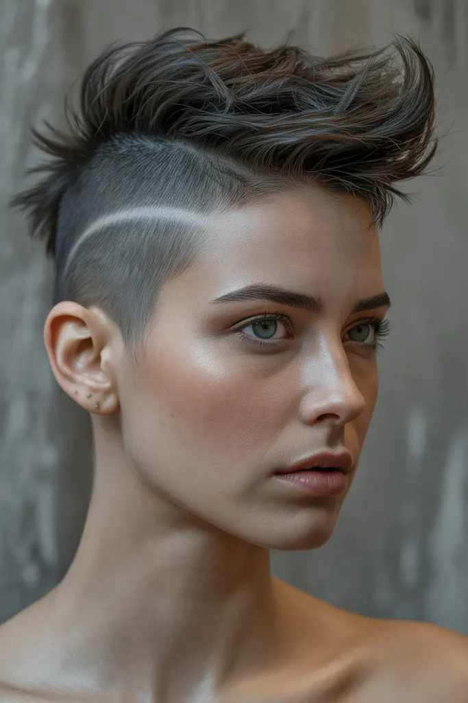Textured Mohawk Crop
