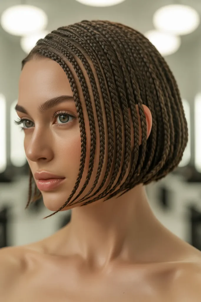 Tucked Braid Bob