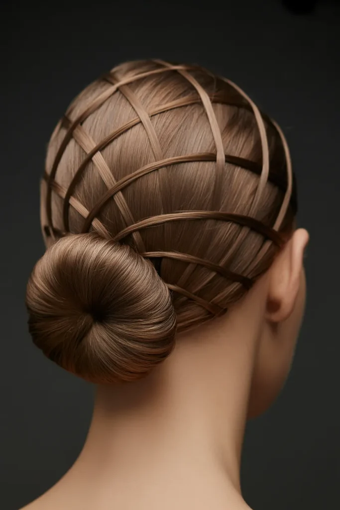 Twisted Spiderweb Bun