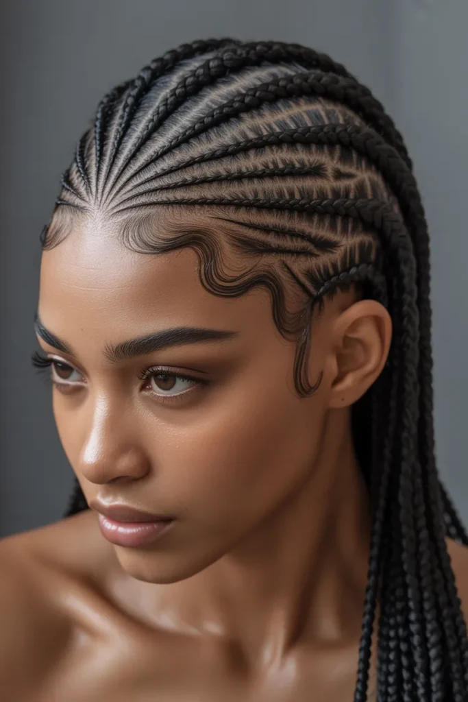 Zigzag Crown Braids