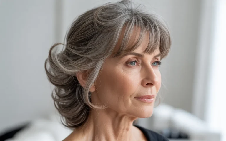 bangs hairstyles for older women