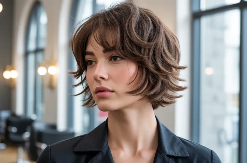 curtain bangs short hair