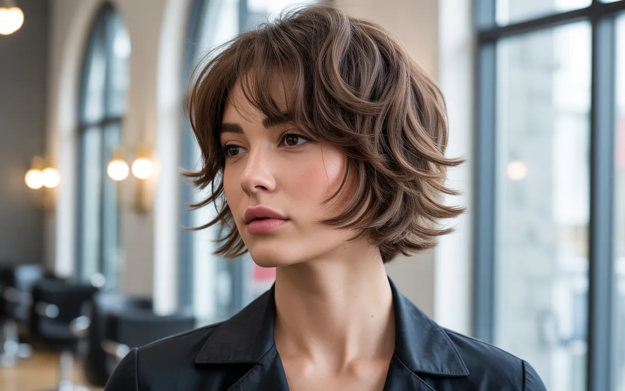 curtain bangs short hair