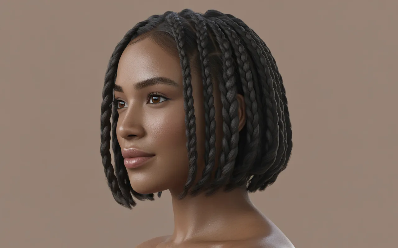 short braided hairstyles for black women