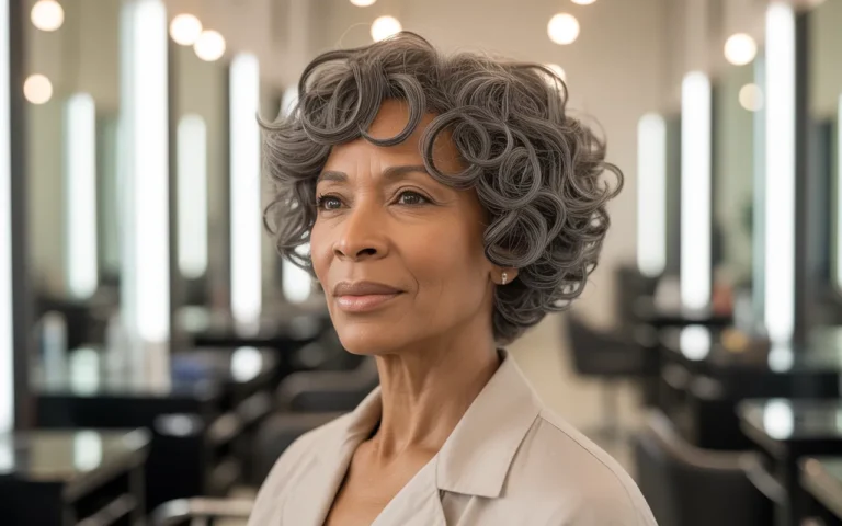 short curly hairstyles for older black women